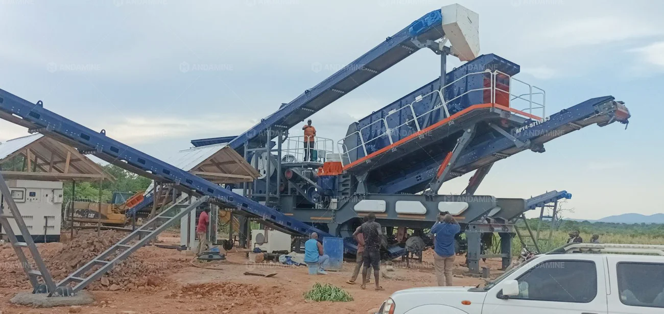 60t mobile crusher plant tanzania