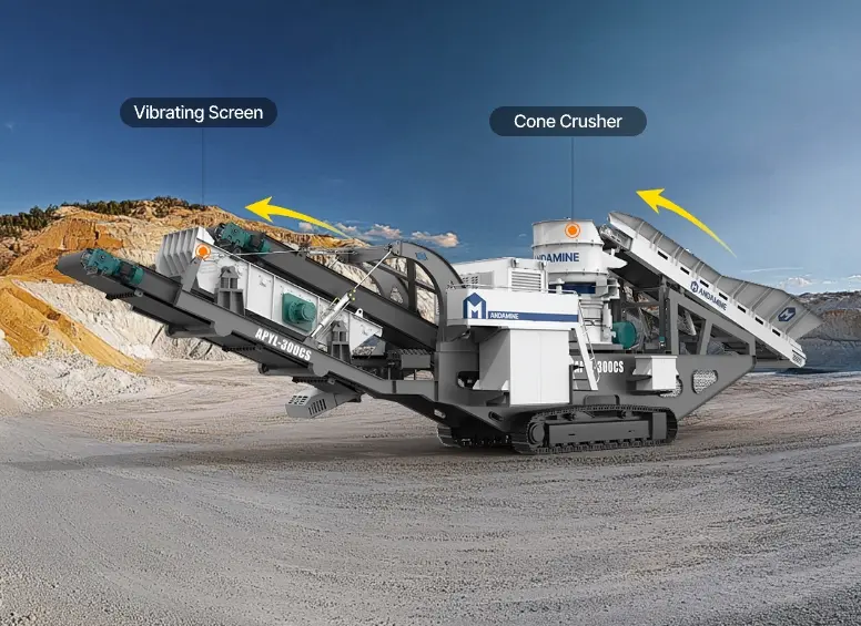crawler cone crusher arrow